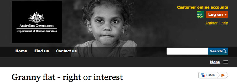 Granny Flat, A Right or Interest